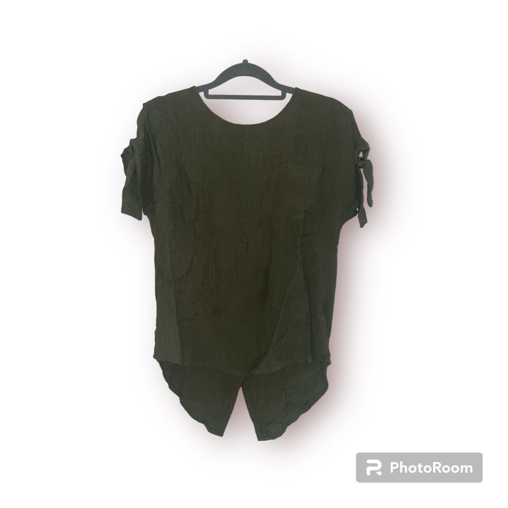 Emerald green women’s button shirt